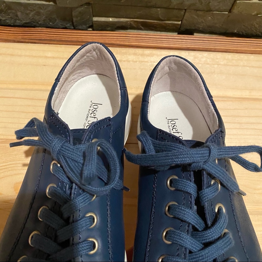 JOSEF SEIBEL • Navy Blue Leather Casual Shoe EU 37 - Picture 16 of 16